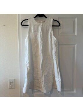 Rag and Bone White Linen Cotton Tank Sleeveless Mini Dress Size Small